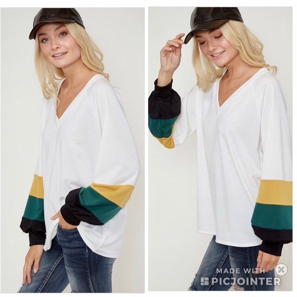 💕Balloon sleeve top💕